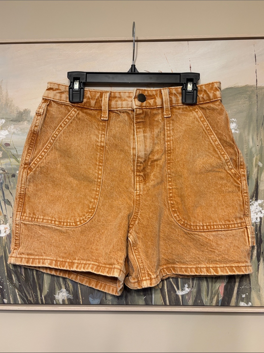 Target Universal Threads High Waisted Shorts in Dusty Orange